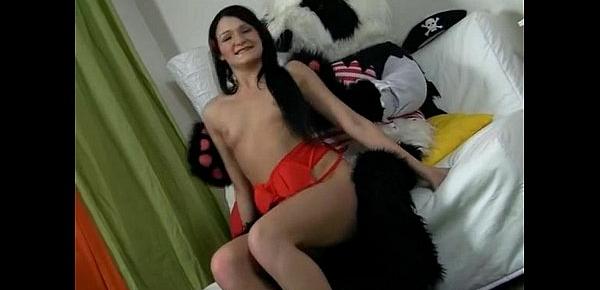  huge toy panda fuck young girl